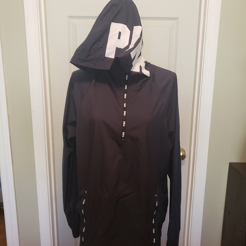VS PINK WINDBREAKER ANORAK JACKET